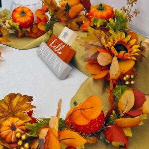 pumpkin-sunflower-garland