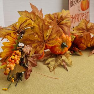 sunflower-pumpkin-garland